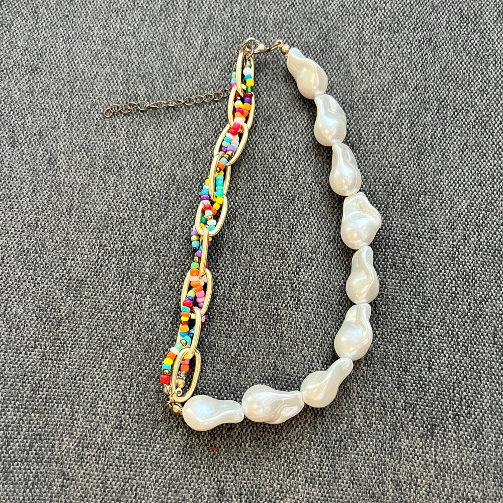 Urban Outfitters Colorful Beaded and Pearl Necklace